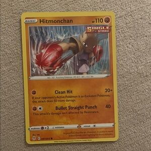 Hitmonchan Pokémon Card